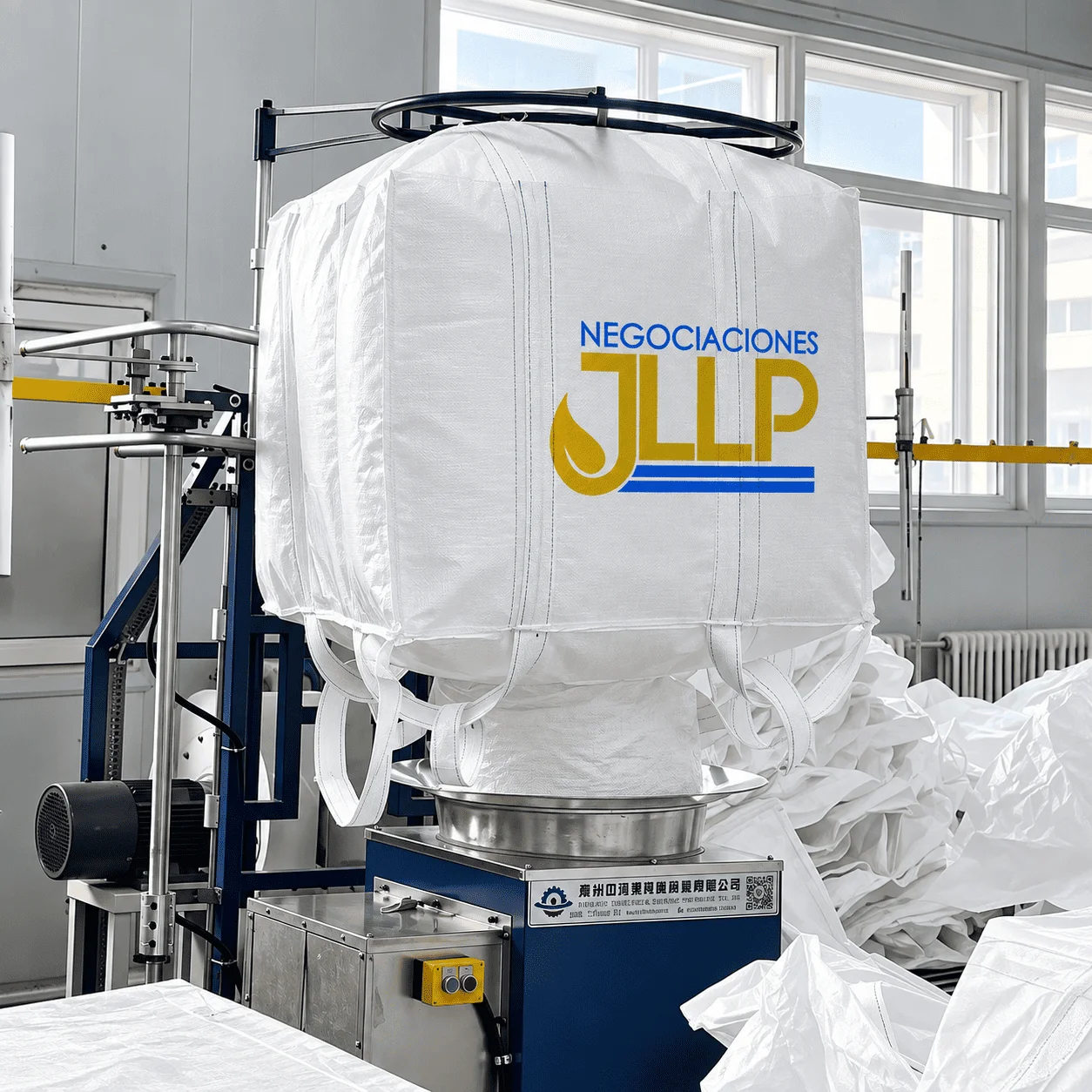 Big Bag de polipropileno durante proceso de fabricación