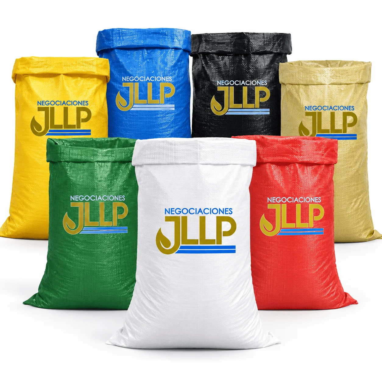 Sacos de polipropileno en diferentes colores